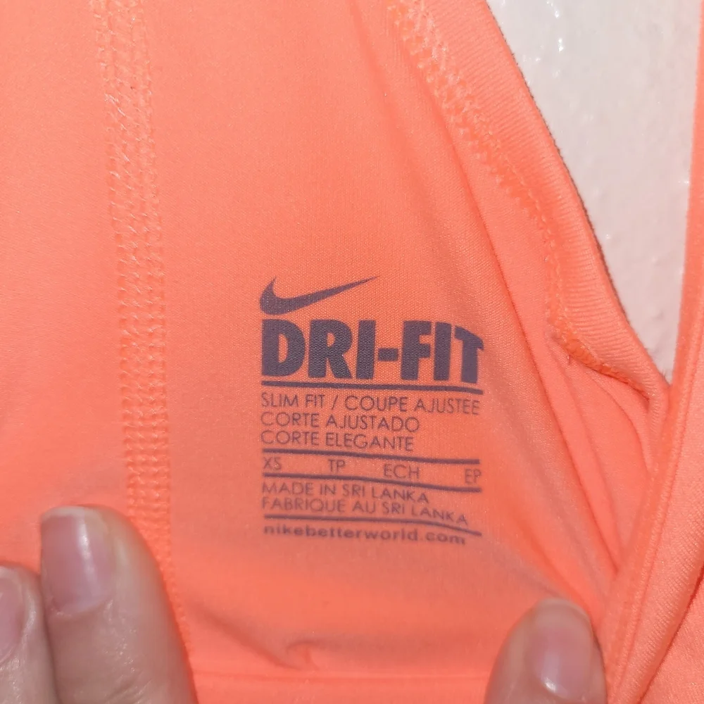 Nike Women's Dri Fit Bright Orange Tank Top Size XS